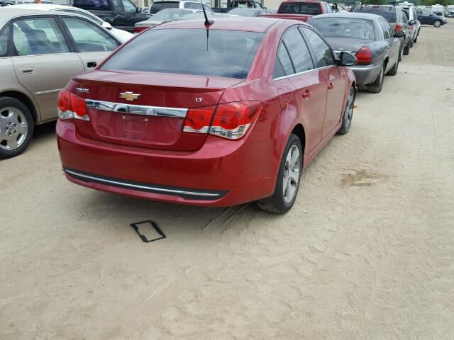 1G1PG5S95B7214262 - 2011 CHEVROLET CRUZE LT RED photo 4