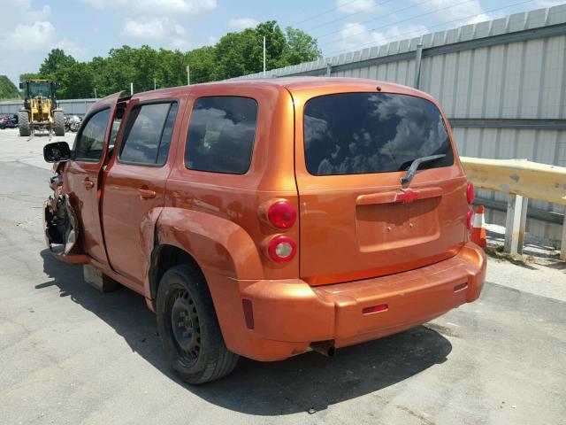 3GNDA13D68S525322 - 2008 CHEVROLET HHR LS ORANGE photo 3