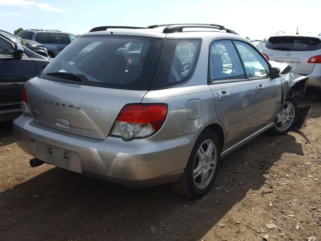 JF1GG67535H802345 - 2005 SUBARU IMPREZA RS SILVER photo 4