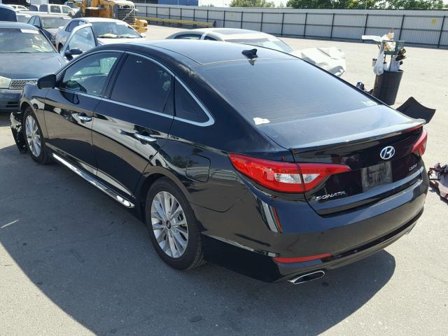 5NPE34AF4FH021811 - 2015 HYUNDAI SONATA SPO BLACK photo 3