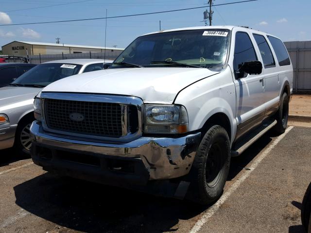 1FMNU42S8YED46226 - 2000 FORD EXCURSION WHITE photo 2