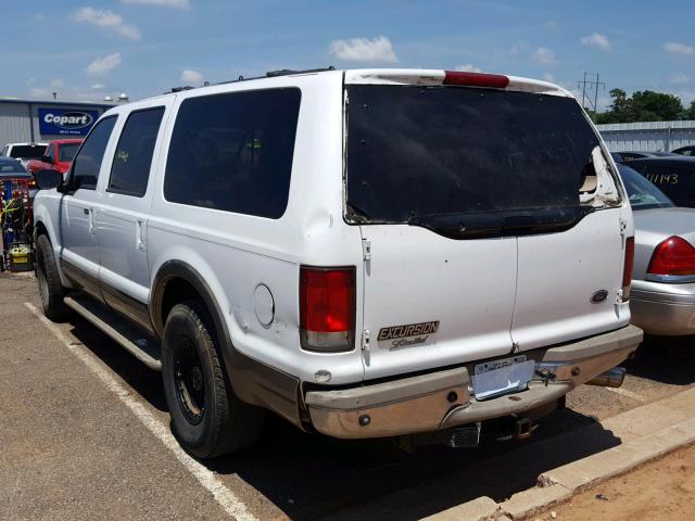 1FMNU42S8YED46226 - 2000 FORD EXCURSION WHITE photo 3