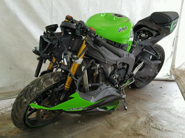 JKBZXJF1XDA000330 - 2013 KAWASAKI ZX636 F GREEN photo 2