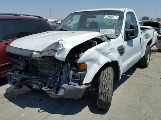 1FTNF20528ED53883 - 2008 FORD F250 SUPER WHITE photo 2