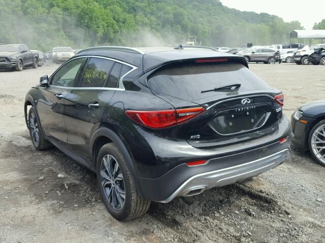 SJKCH5CRXHA025309 - 2017 INFINITI QX30 BASE BLACK photo 3