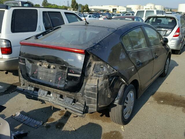 JHMZE2H54AS040168 - 2010 HONDA INSIGHT LX BLACK photo 4