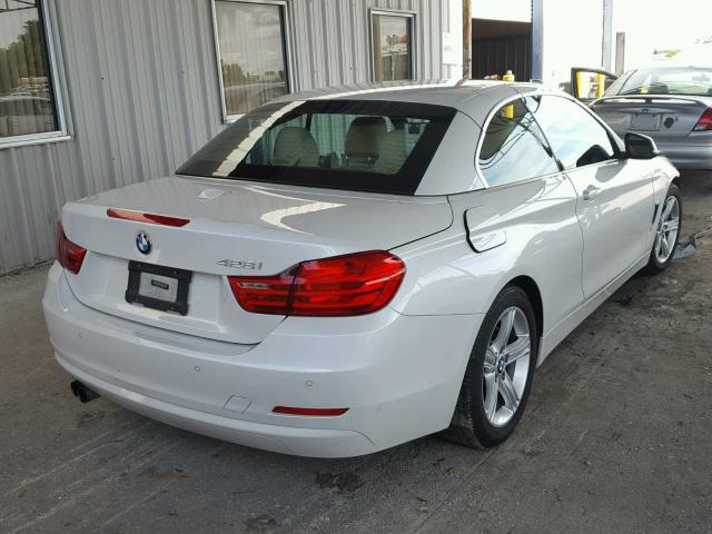 WBA3V5C57EP747674 - 2014 BMW 428 I WHITE photo 4