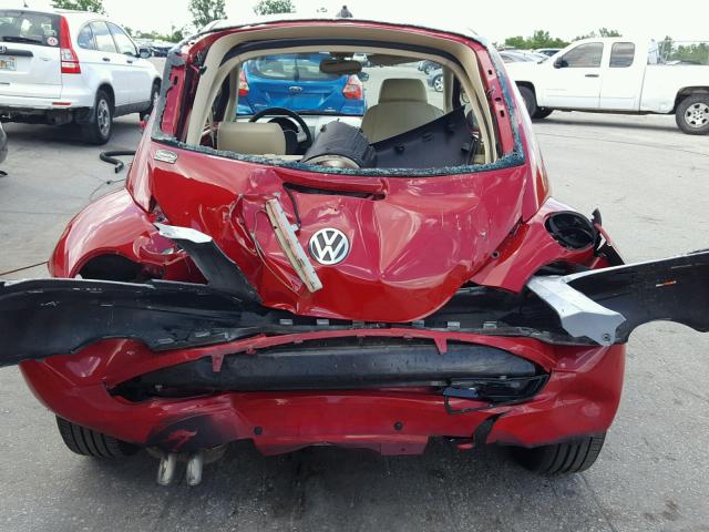 3VWRW31C48M507506 - 2008 VOLKSWAGEN NEW BEETLE 红色 照片 9