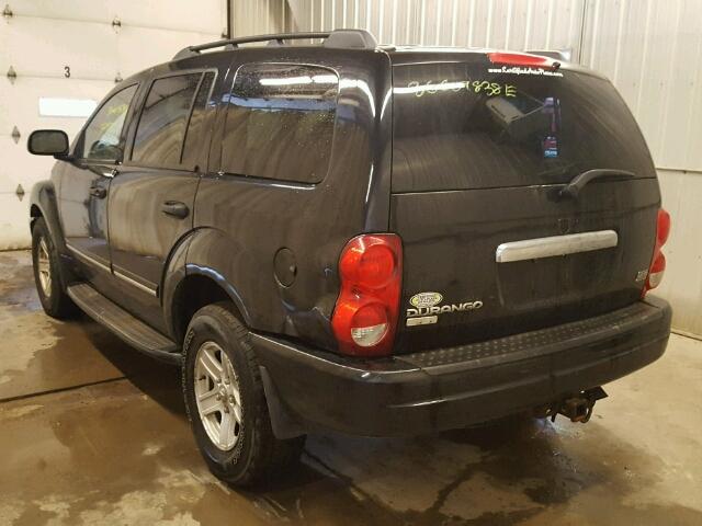 1D4HB58D34F159604 - 2004 DODGE DURANGO LI BLACK photo 3