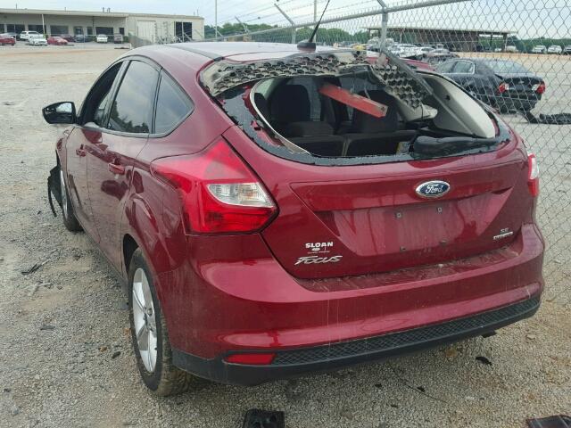 1FADP3K2XEL233425 - 2014 FORD FOCUS SE RED photo 3