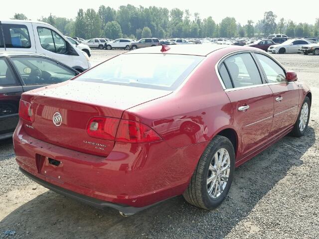 1G4HC5E19AU107062 - 2010 BUICK LUCERNE CX RED photo 4