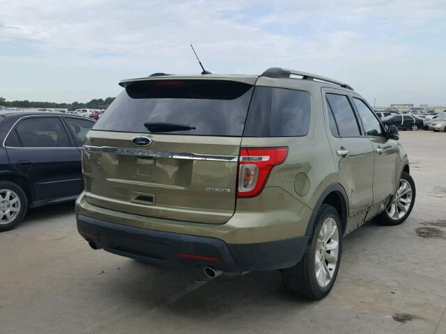 1FM5K7D80DGC94095 - 2013 FORD EXPLORER GREEN photo 4