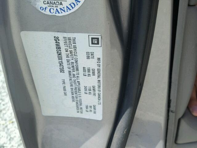 2G4WB52K8X1547382 - 1999 BUICK REGAL LS SILVER photo 10