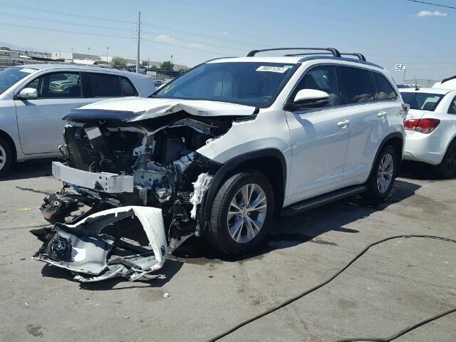 5TDJKRFH3FS221307 - 2015 TOYOTA HIGHLANDER WHITE photo 2