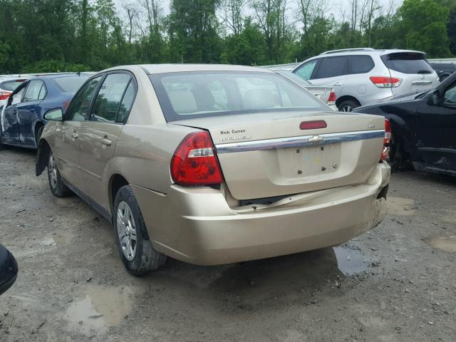 1G1ZS51F06F262309 - 2006 CHEVROLET MALIBU LS GOLD photo 3