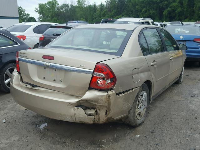 1G1ZS51F06F262309 - 2006 CHEVROLET MALIBU LS GOLD photo 4