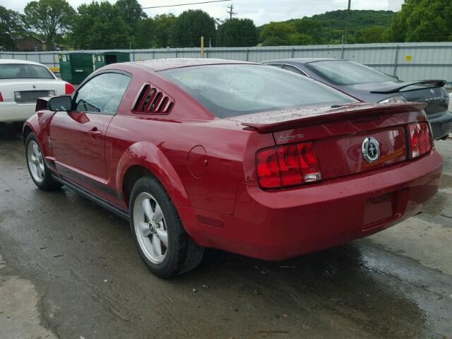 1ZVHT80N785174776 - 2008 FORD MUSTANG BURGUNDY photo 3