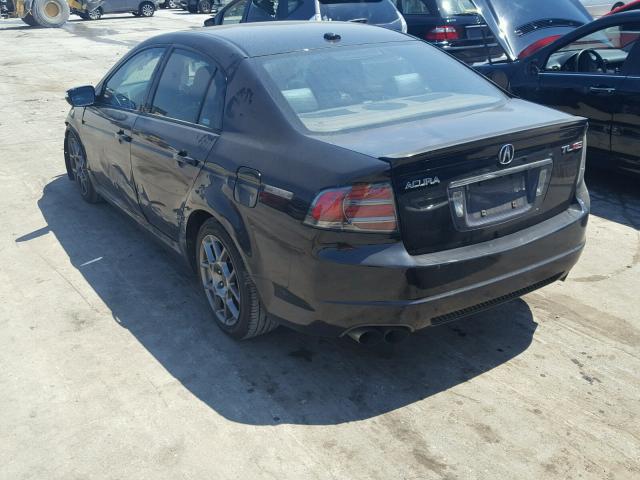 19UUA76508A028687 - 2008 ACURA TL TYPE S BLACK photo 3