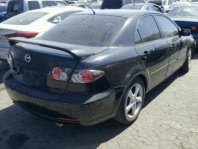 1YVHP80C485M23504 - 2008 MAZDA 6 I შავი ფოტო 4