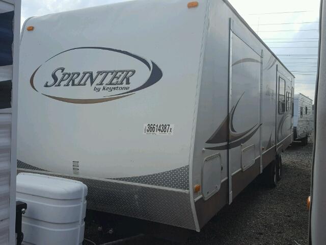 4YDT3102X91532341 - 2009 KEYSTONE SPRINTER WHITE photo 2