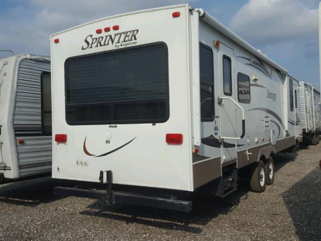 4YDT3102X91532341 - 2009 KEYSTONE SPRINTER WHITE photo 4