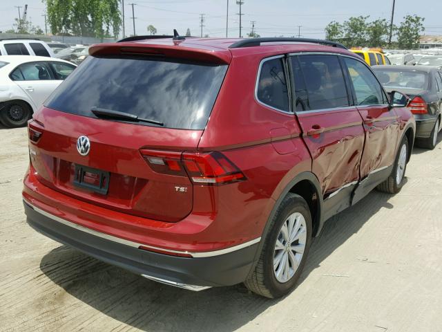 3VV3B7AX7JM061860 - 2018 VOLKSWAGEN TIGUAN SE RED photo 4