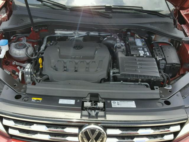 3VV3B7AX7JM061860 - 2018 VOLKSWAGEN TIGUAN SE RED photo 7