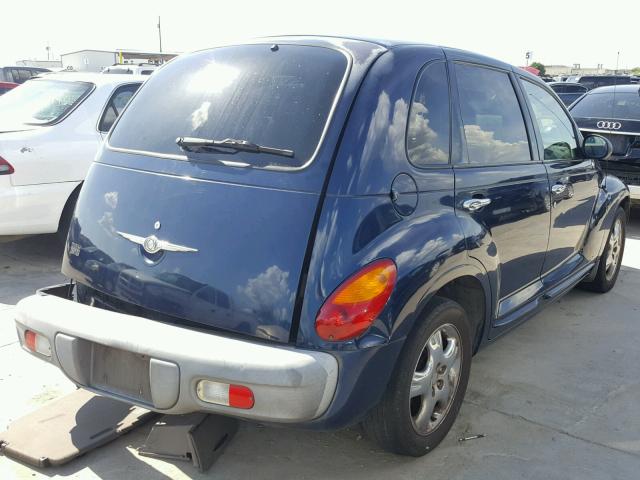 3C4FY4BB01T651531 - 2001 CHRYSLER PT CRUISER BLUE photo 4