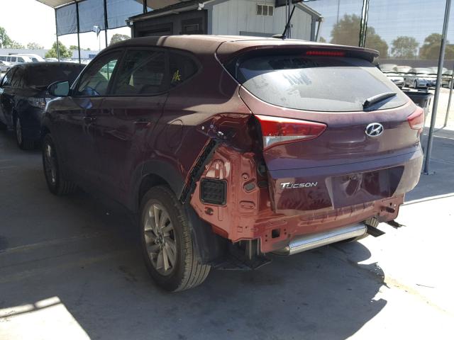 KM8J23A43HU487163 - 2017 HYUNDAI TUCSON SE BURGUNDY photo 3