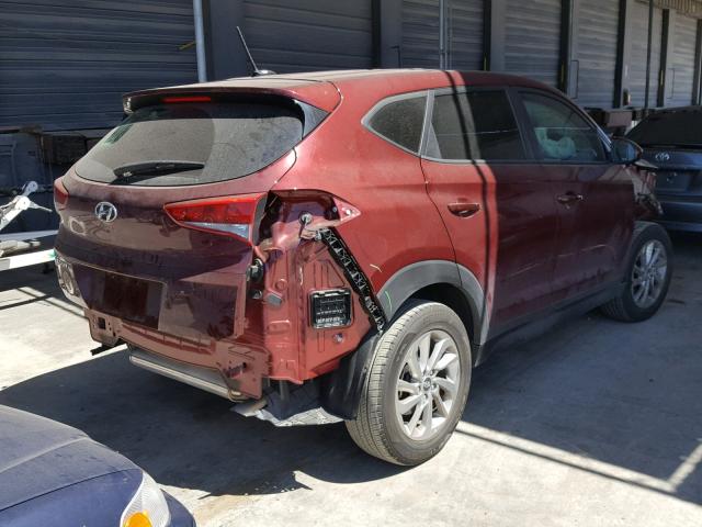 KM8J23A43HU487163 - 2017 HYUNDAI TUCSON SE BURGUNDY photo 4