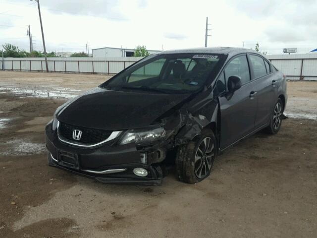 19XFB2F99DE020394 - 2013 HONDA CIVIC EXL Braun Foto 2