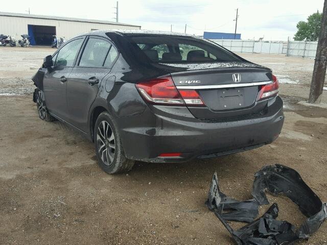 19XFB2F99DE020394 - 2013 HONDA CIVIC EXL Braun Foto 3