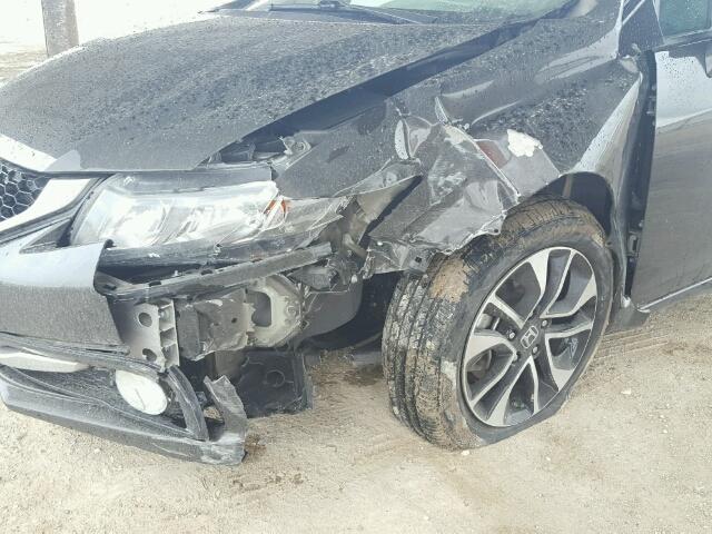 19XFB2F99DE020394 - 2013 HONDA CIVIC EXL Braun Foto 9