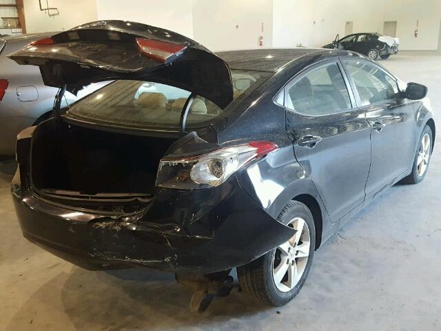 KMHDH4AE5DU611910 - 2013 HYUNDAI ELANTRA GL BLACK photo 4