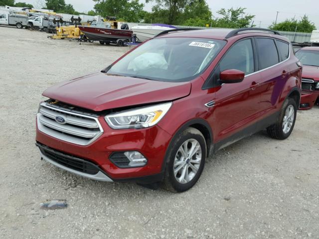 1FMCU9HD5JUA84819 - 2018 FORD ESCAPE SEL RED photo 2