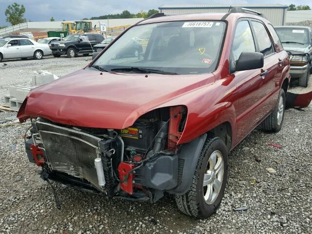 KNDKG3A41A7702375 - 2010 KIA SPORTAGE L RED photo 2