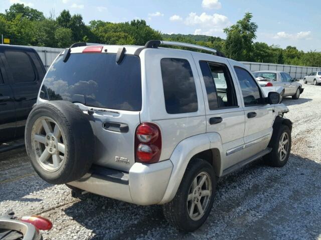 1J4GL58KX6W220500 - 2006 JEEP LIBERTY LI SILVER photo 4