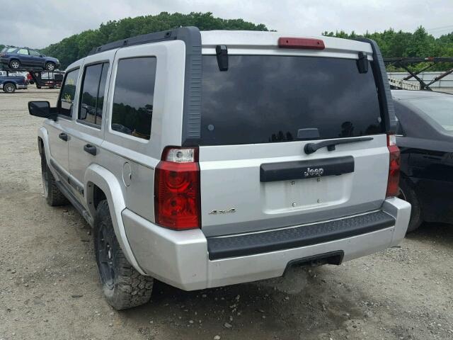 1J8HG48K66C134622 - 2006 JEEP COMMANDER SILVER photo 3