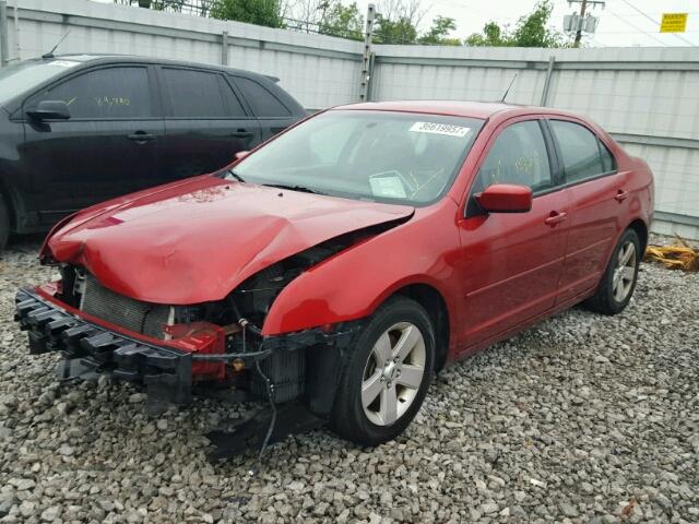 3FAHP07Z39R137911 - 2009 FORD FUSION SE MAROON photo 2