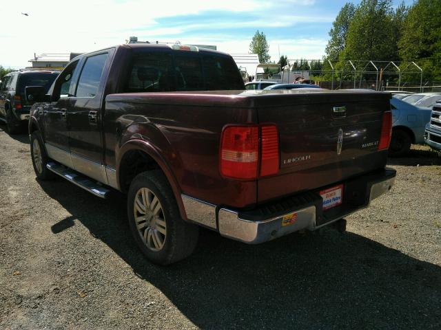 5LTPW18566FJ16681 - 2006 LINCOLN MARK LT MAROON photo 3