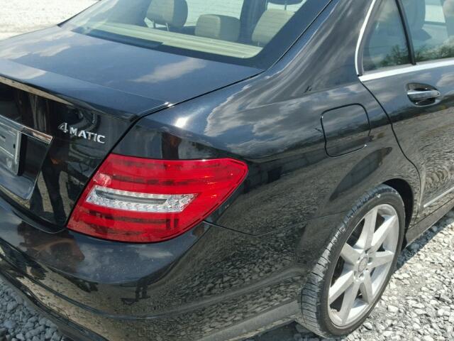 WDDGF8AB1EA956087 - 2014 MERCEDES-BENZ C 300 4MAT BLACK photo 9