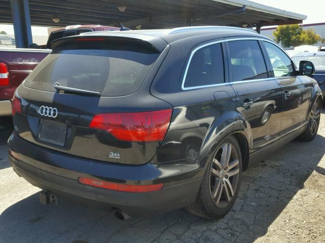 WA1BY74L07D093226 - 2007 AUDI Q7 3.6 QUA BLACK photo 4