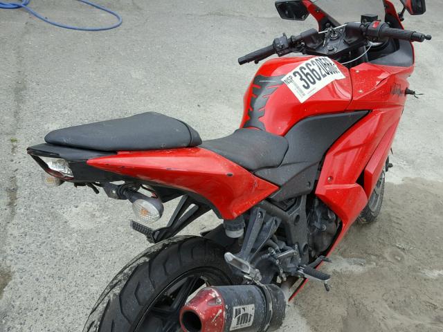 JKAEXMJ118DA12594 - 2008 KAWASAKI EX250 J RED photo 9