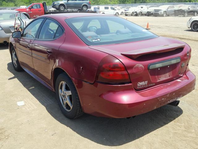2G2WP522841104025 - 2004 PONTIAC GRAND PRIX RED photo 3