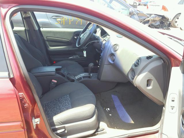 2G2WP522841104025 - 2004 PONTIAC GRAND PRIX RED photo 5