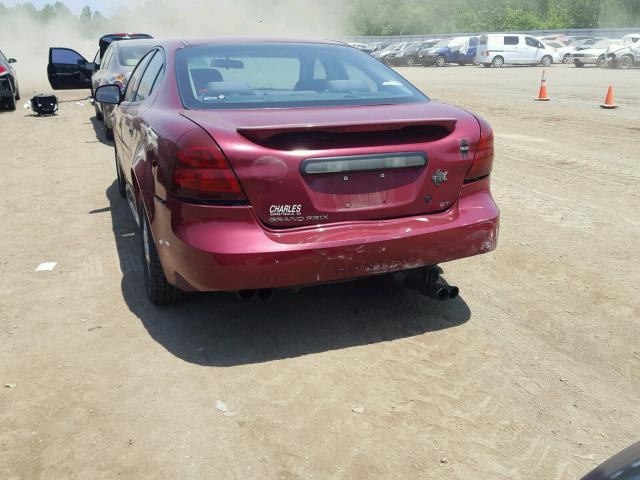 2G2WP522841104025 - 2004 PONTIAC GRAND PRIX RED photo 9