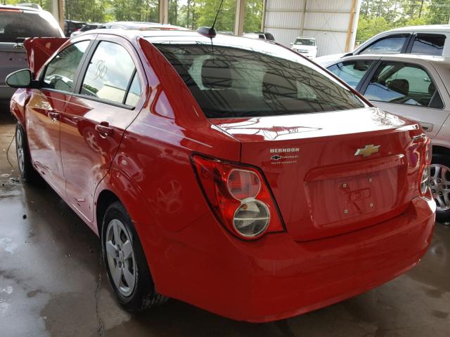 1G1JA5SH6G4120074 - 2016 CHEVROLET SONIC LS RED photo 3