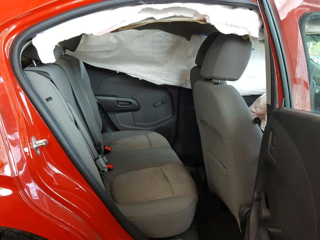 1G1JA5SH6G4120074 - 2016 CHEVROLET SONIC LS RED photo 6