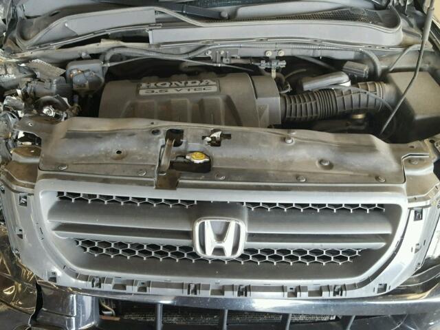 2HKYF18165H566405 - 2005 HONDA PILOT BLACK photo 7