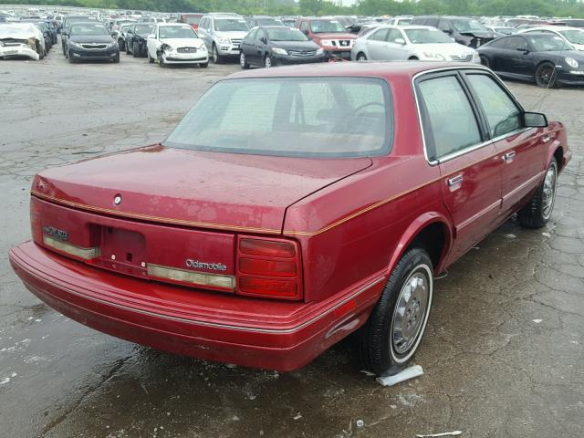 1G3AG55M6R6385356 - 1994 OLDSMOBILE CUTLASS CI BURGUNDY photo 4